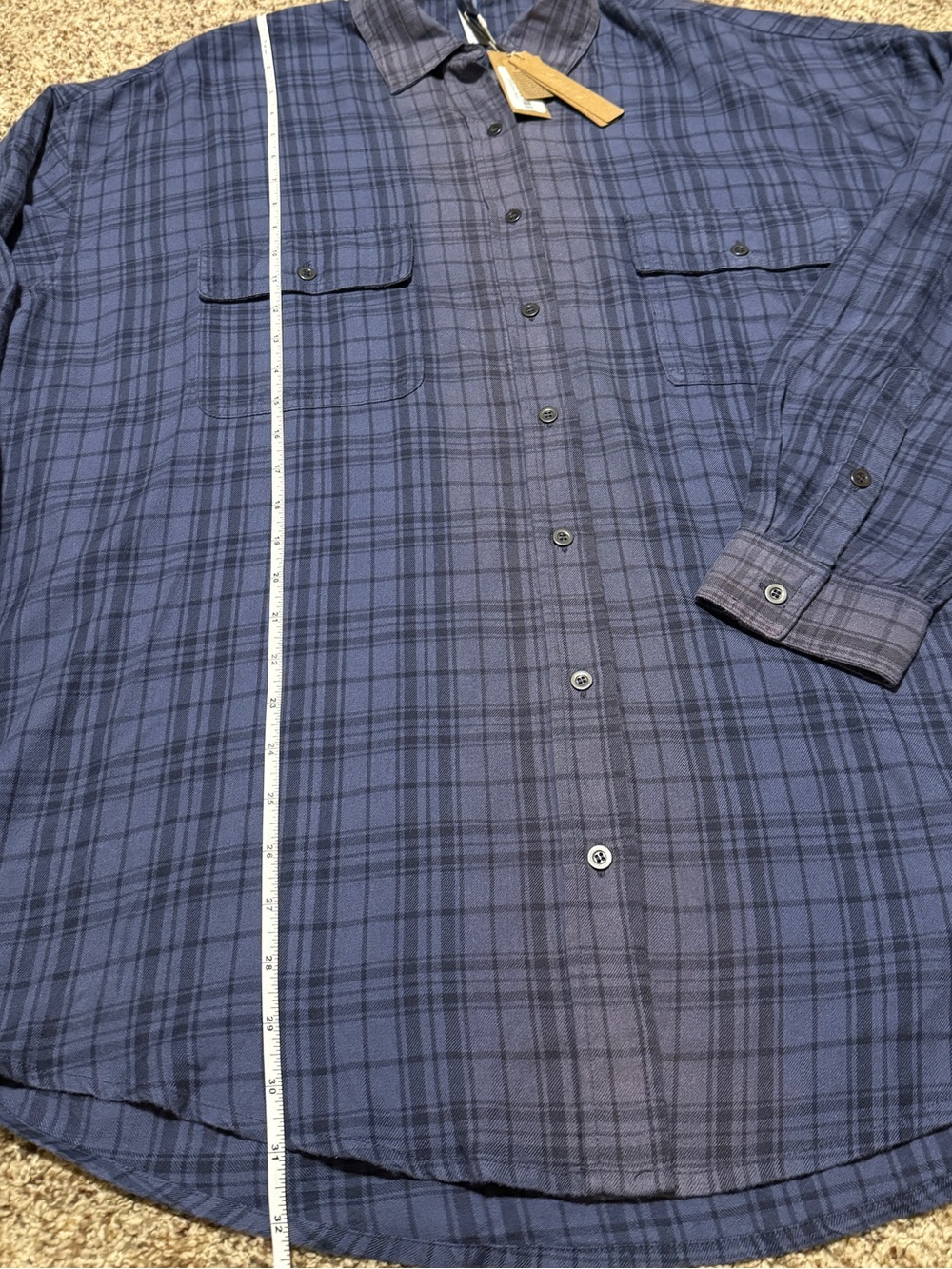 SKIMS Washed Flannel Oversized Button Down Shirt Womens M NWT - Picture 12 of 12